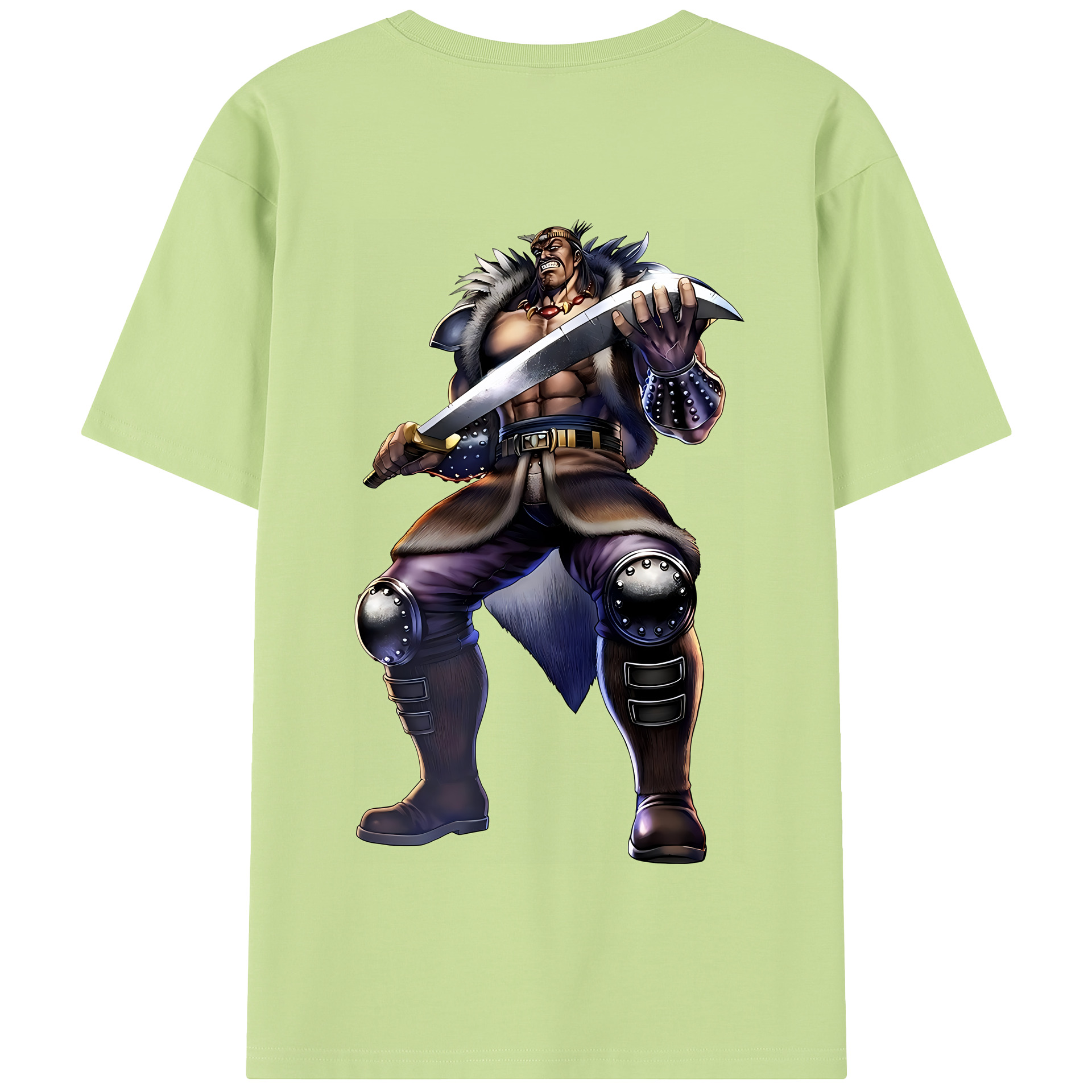 （画像用） 北斗の拳 Fist of the North Star 綿100％半袖Tシャツ（背面プリント）